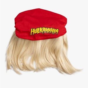 Hulk Hogan Bandana with Attached Wig and Mustache Halloween Costume